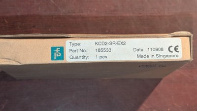 Pepperl+fuchs k-system kcd2-sr-ex2 safety barrier 185533 NIB