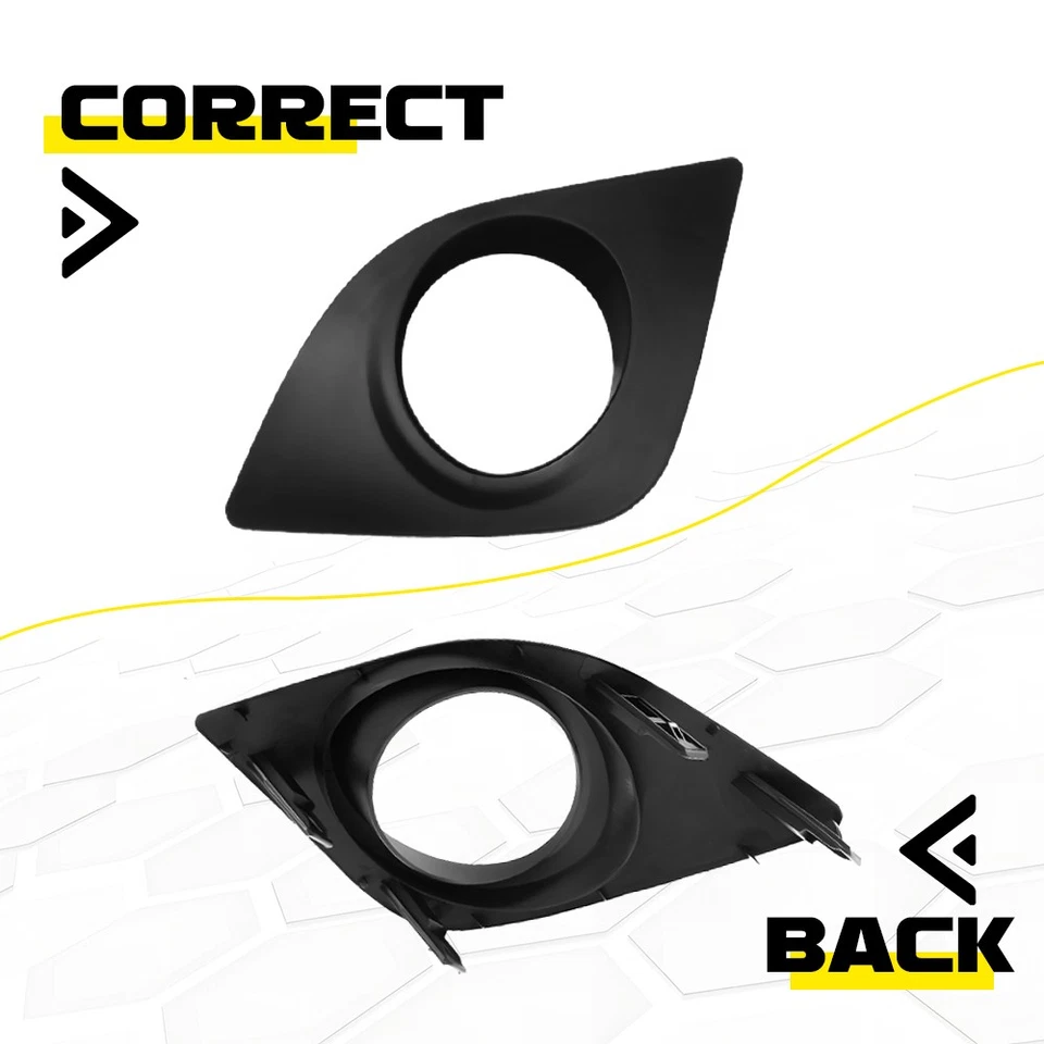 Biseles de faros antiniebla para parachoques delantero Toyota Corolla 2014 2015 2016 L & R 2-10X Foto 3 de 4