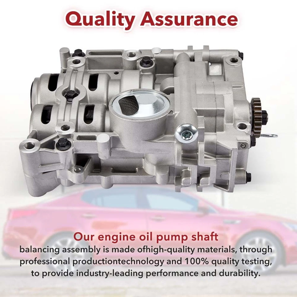 Conjunto de eixo de equilíbrio da bomba de óleo para Kia Sorento Hyundai Sonata Azera 2.0L 2.4L - Imagem 4 de 4