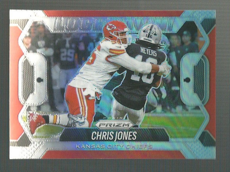 Chris Jones 2025 Panini Prizm Lockdown Silver Prizm #6 Chiefs