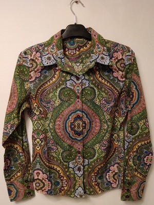 Robert Graham Set 2 Hemd Herren S Damen Designer Button Down Baumwolle Freizeit Luxus