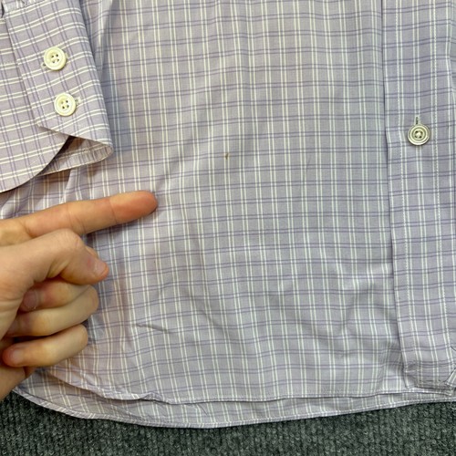 Tom Ford Shirt Lavender Purple Button Up Flip Cuffs 15.5 39 Long Sleeve *FLAWS* - Picture 3 of 13