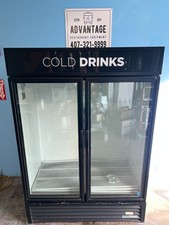 True GDM-49-HC TSL01 Two-Door Glass Refrigerator Merchandiser - 7681