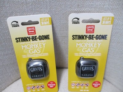 2 Packs Stinky-Be-Gone Vent Clip Auto Air Freshener Monkey Gas New