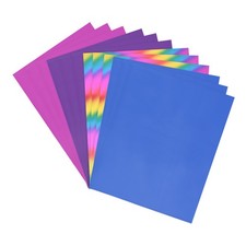200 hojas de papel foil reactivo para toner, 4 colores, para DIY craft, 8.5"x11"