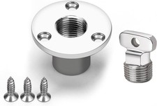 Marine Drain Plug Kit 316 Stainless Steel Boat Drain Plug Fits 1 inch Hole,with