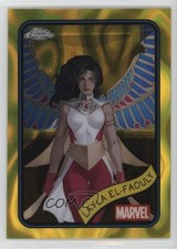 2025 Topps Chrome Marvel Comics Yellow Lava Refractor Layla El-Faouly #10 0nr3