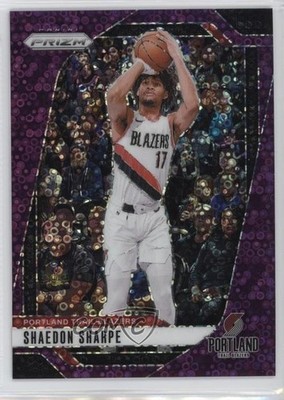 2024-25 Panini Prizm Fast Break Purple Prizm 3/75 Shaedon Sharpe #144 1i7s