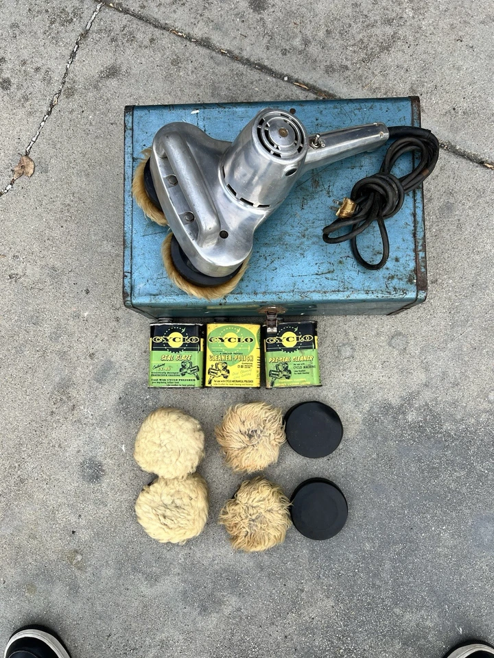 老式 CYCLO 工具型号 5 Pro 双头轨道抛光机! 110伏 — 第 4/4 张图片