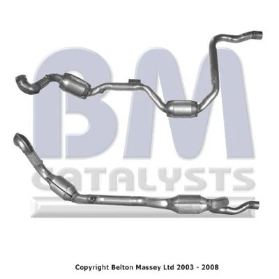 Non Type Approved Catalytic Converter fits MERCEDES ML55 AMG W163 5.4 Left BM - Image 2 of 4