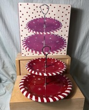 2 Tiered Cookie Platter stand SIERRA HOMETOWN...