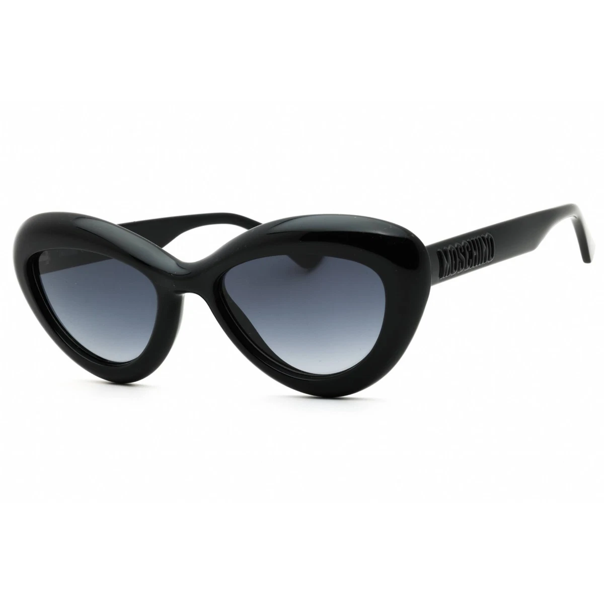 Moschino Black & White Women SUNGLASSES MOS005 S WR7 (9O) - Size 53 No Case Moschino Black Plastic Frame Sunglasses for Women for sale  main image 2