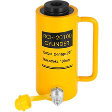 Cilindro hidráulico 20T 4" gato de acción simple hueco Ram cilindro de elevación de 100 mm