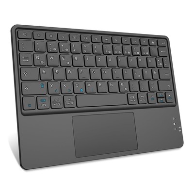 Kabellose Bluetooth Tastatur mit Touchpad, Tablet Tastatur Deutsch Layout für...