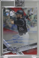 2017 Topps Clearly Authentic Auto Red 3/50 David Dahl #CAAU-DD Auto 3c2