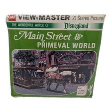 Vintage View Master Disneyland Main Street  Primeval World Set Sealed NOS