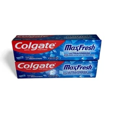 2 Pack Colgate Max Fresh Fluoride Toothpaste, Cool Mint, 6.3 Oz Exp: 8/2027