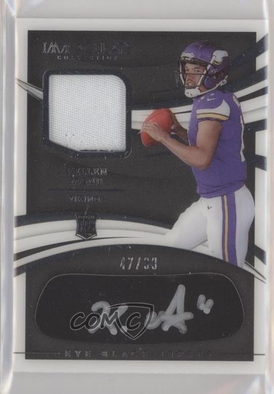 2021 Panini Immaculate Rookie Eye Black Jersey 47/99 Kellen Mond Auto RC sb0
