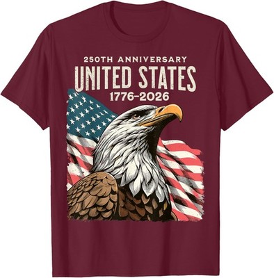 Anniversary USA 250th US Flag Patriotic 4th of July Unisex T-Shirt