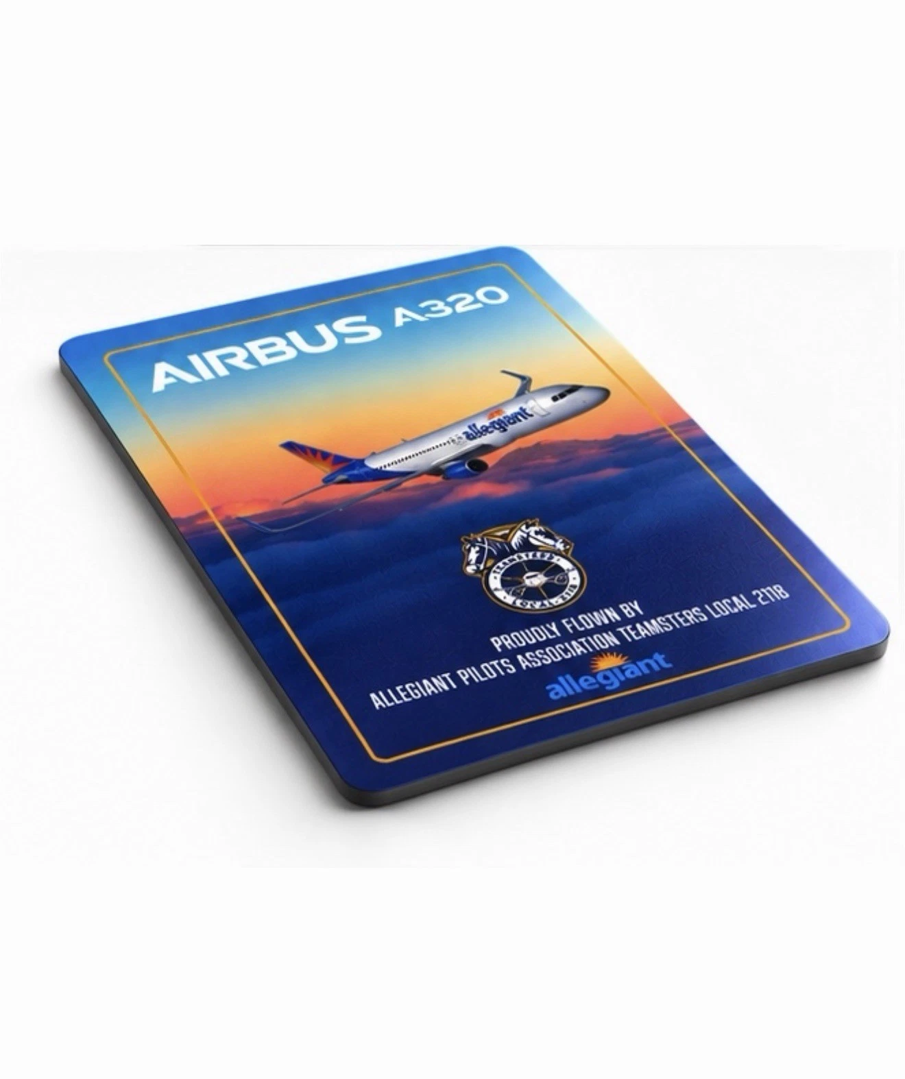 🔥 Allegiant A320 Trading Card - Teamsters Local 2118 - Excellent Condition image 3