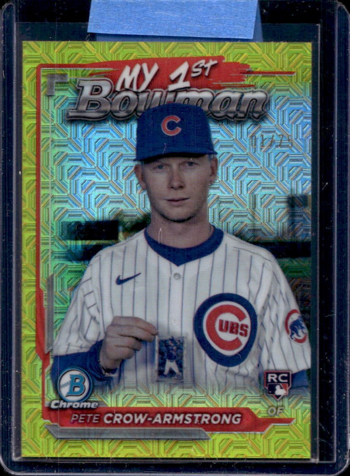 2024 Bowman Chrome Pete Crow-Armstrong My 1st Mega Box RC Yellow Refractor #/75