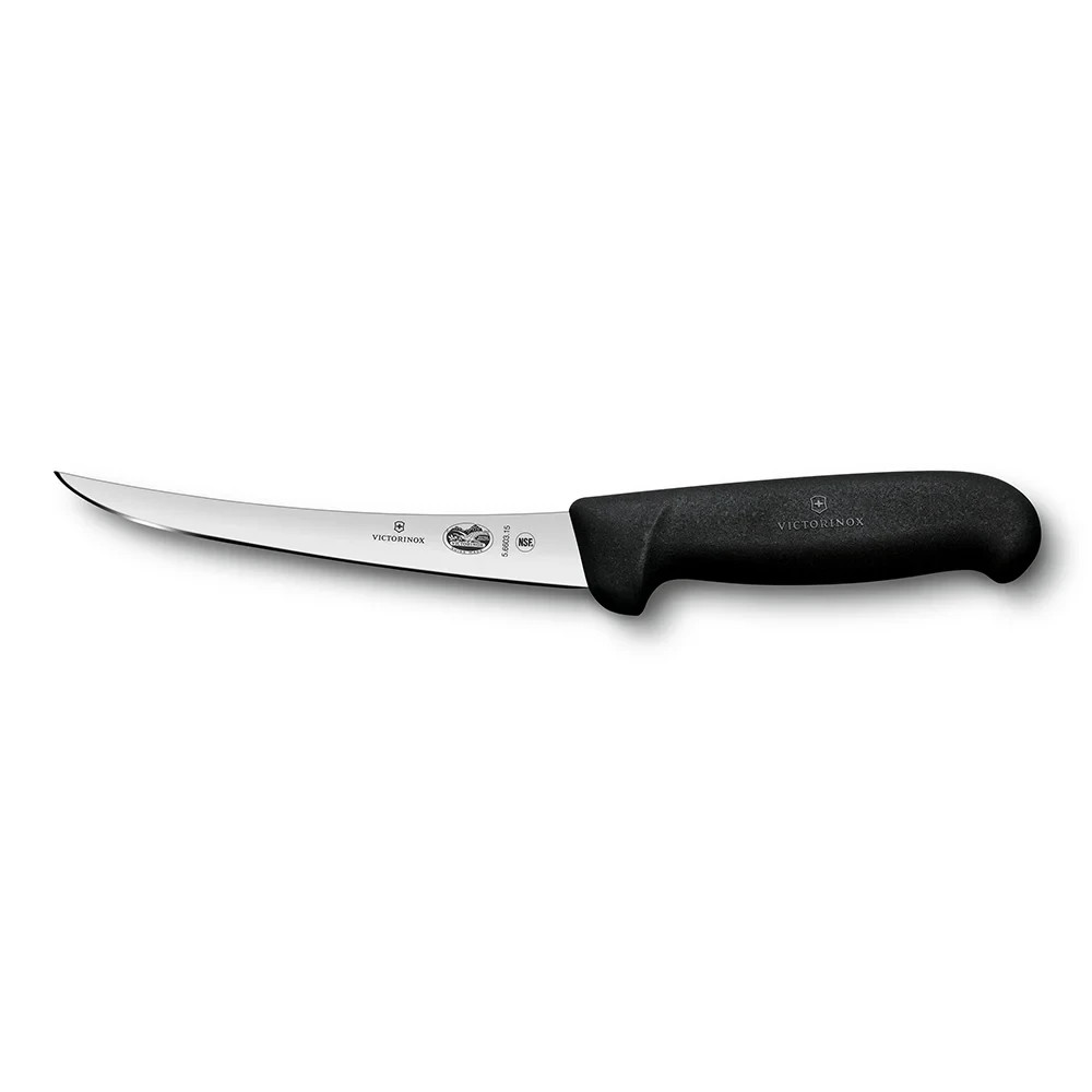 Victorinox Fibrox Curved Boning Black Fibrox Handle 6" Blade
