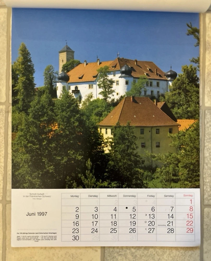 Kalender 1997, Schönes Bayern, Opel Steingraber Holzkirchen