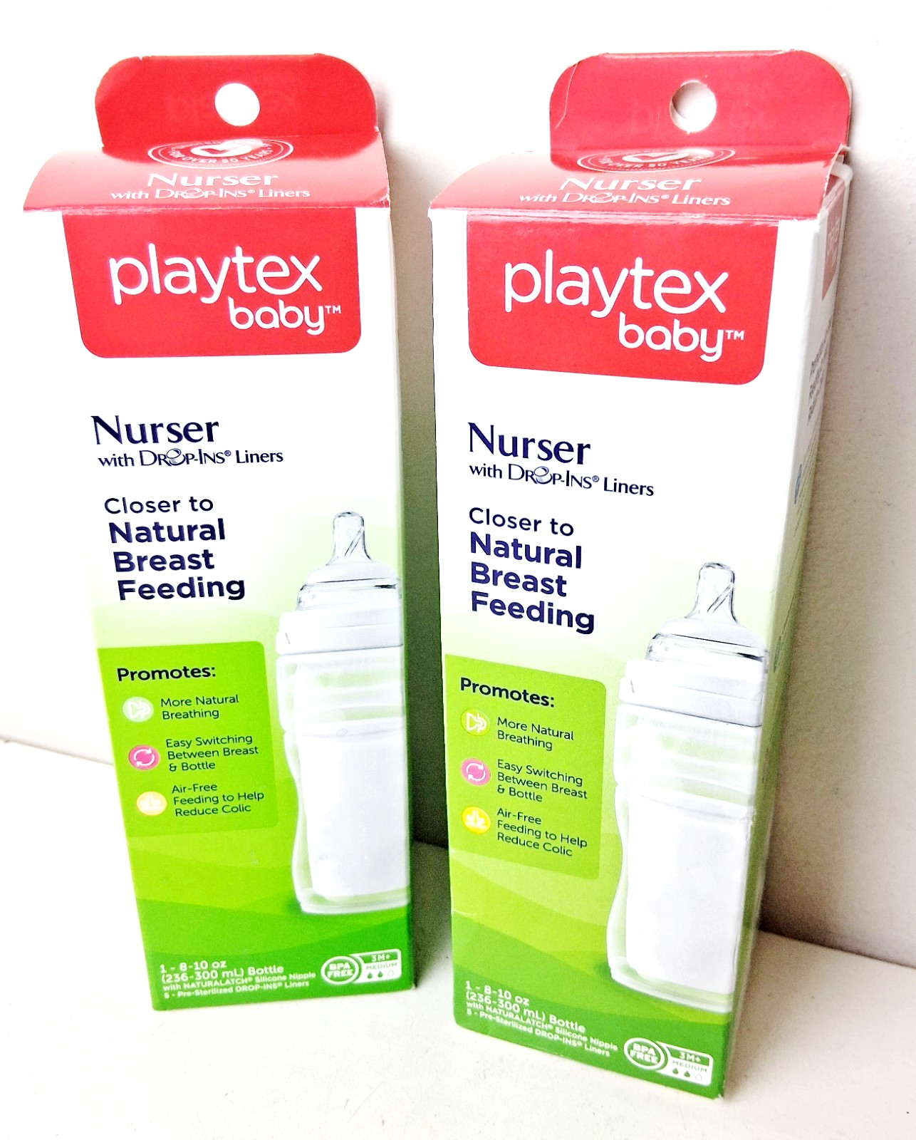Playtex Nurser Drop-Ins Liners 8-10 oz BPA-Free Bottle Lot o