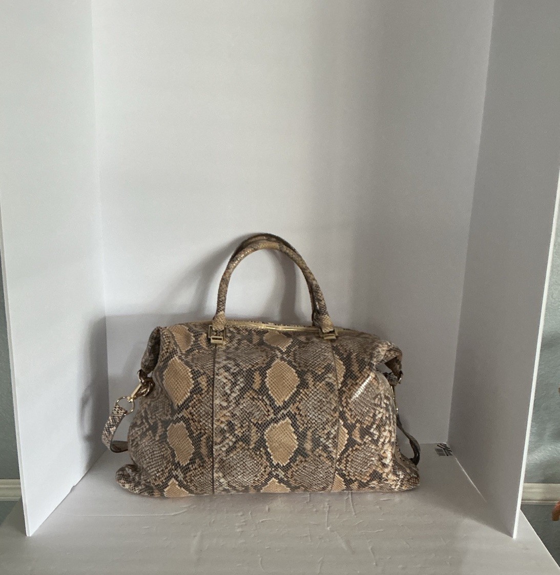 Gili Large Leather Python Snake Tassel Design - image 2