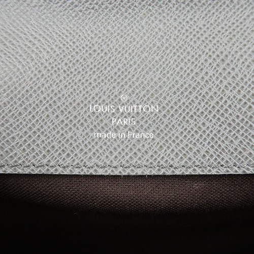 Louis Vuitton Taiga Leather Neo Belaia Clutch Bag Glacier M32683 Auth Used F/S - Picture 23 of 24