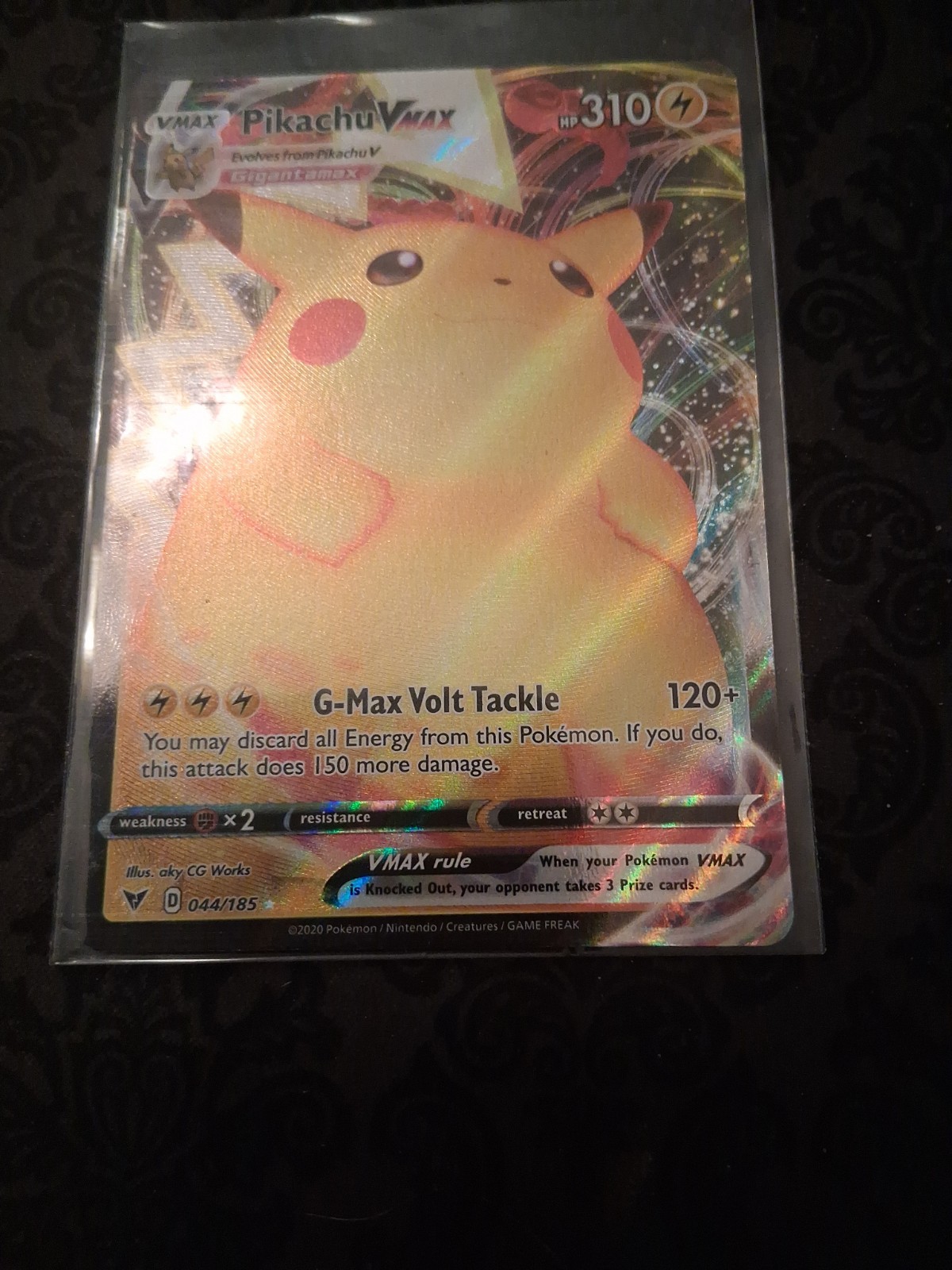 Pikachu VMAX 44/185 Vivid Voltage Full Art Ultra Rare 2020 NM Near Mint