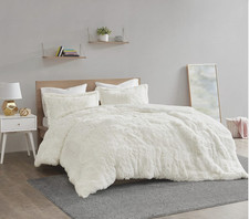 Intelligent Design Malea Shaggy Fur Duvet Cover Set - Full/Queen - All
