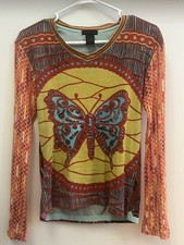 Rare! Vintage Custo Barcelona Butterfly Croch...