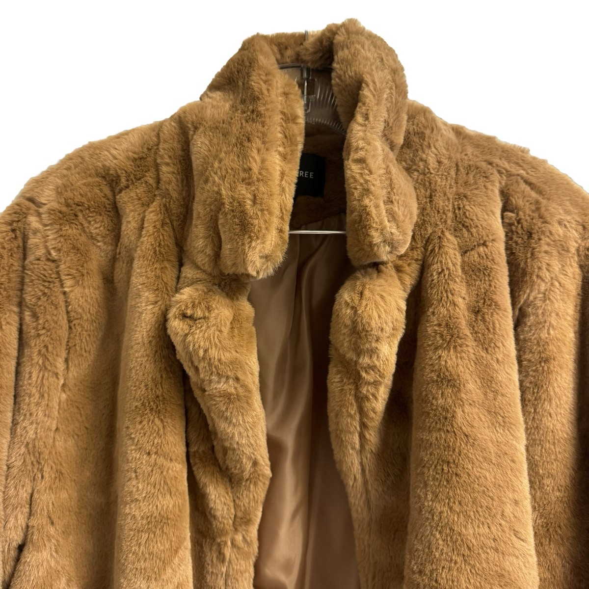 Love Tree Brown Faux Fur Size L Fully Lined | eBay