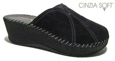 CINZIA SOFT PANTOFOLE CIABATTE DA DONNA INVERNALI art. IU441602 NERO | eBay