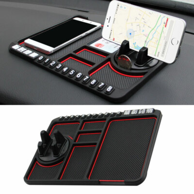 Rutschfeste Handy Pad Matte Für 4 IN 1 Armaturenbrett IPHONE GPS Universal UK *J