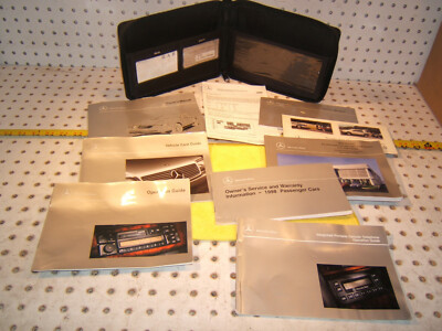 Mercedes 1998 R170 SLK230 Owner manual 1 set of 10 Booklet,Paper & Black 1 Case