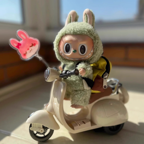 Passend für 1,2,3 LABUBU The Monsters Plüschpuppe Mini Motorrad Zubehör - OHNE PUPPE - Bild 6 von 9