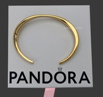New 100% Authentic PANDORA Essence Gold Organically Shaped Open