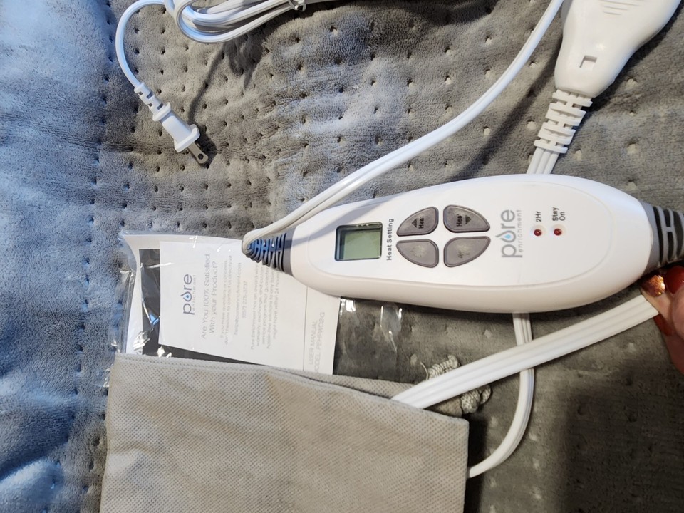 Pure Enrichment Purerelief XXL UltraWide Microplush Heating Pad eBay