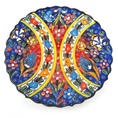 7 Zoll handgefertigte türkische Platte handbemalt Keramikplatte Heim Dekoartikel - Bild 1 von 3