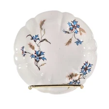 Haviland & Co. Schleiger 73-1 Condiment Bowl Limoges France Blue Carnation 4.25"