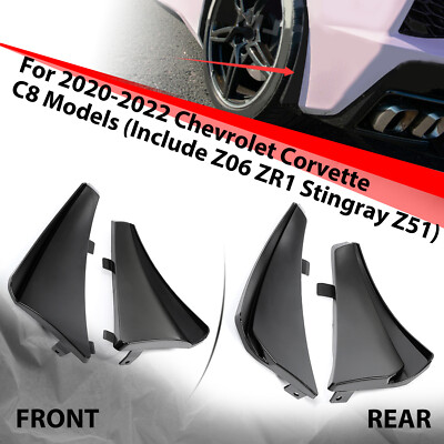 For Corvette C8 2020-2025 XL Extended Black/Extended Front Rear