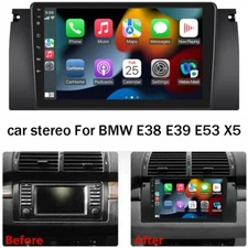 2+32GB Android Car Stereo Carplay GPS Radio for BMW E38 E39 E53 X5 E53 1999-2005