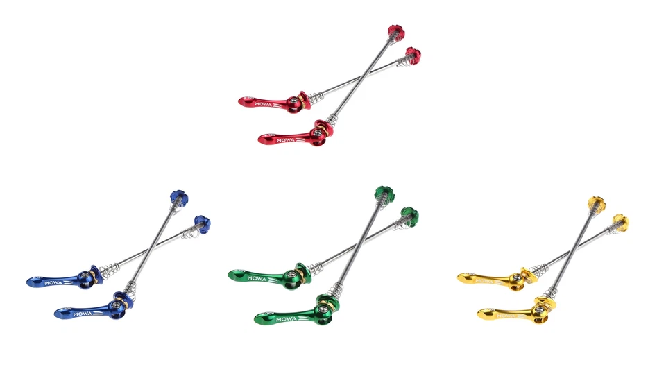 Espetos MOWA Road Cyclocross Gravel eBike Cycle Ti eixo de titânio com alavancas QR - Imagem 2 de 4