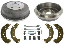 Premium Rear Brake Drum and Brake Shoe Service Kit Fits Ford Transit 2010-2013