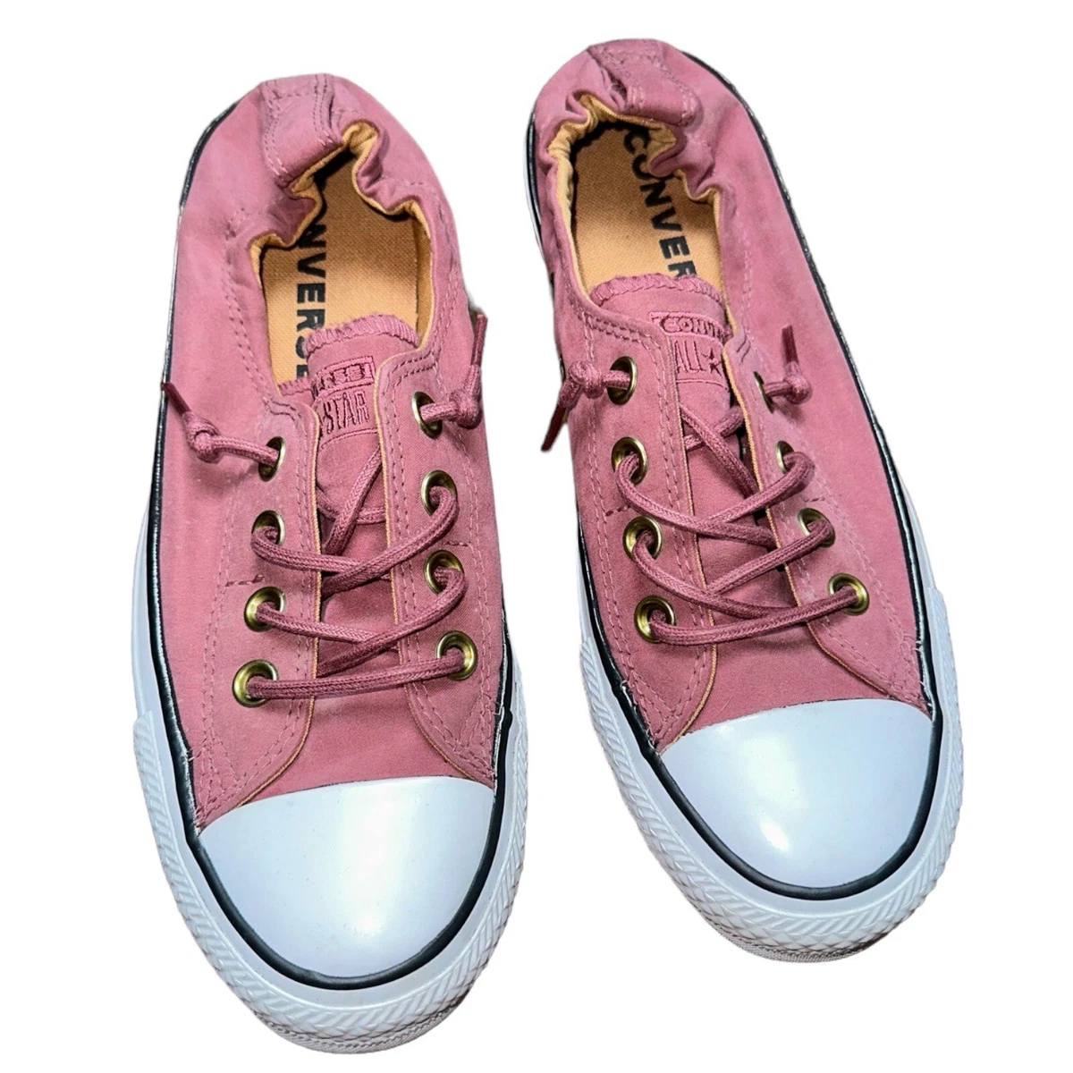 Converse Chuck Taylor All Star Shoreline Womens Sz 7 Pink Shoes Slip On Low Top
