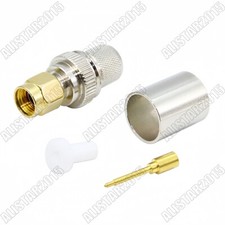 SMA Male Plug Solder straight Connector For RG8 RG165 RG213 LMR400 RF Cable New