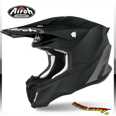 HELM CROSS ENDURO MOTARD AIROH TWIST 2.0 BLACK MATT SCHWARZ MATT