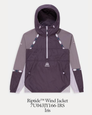 リク値下美品PapasMademoiselle綿100フルZIPアップジャケット DEADSTOCK MADHAPPY X COLUMBIA RIPTIDE WIND JACKET IRIS SIZE XS, S